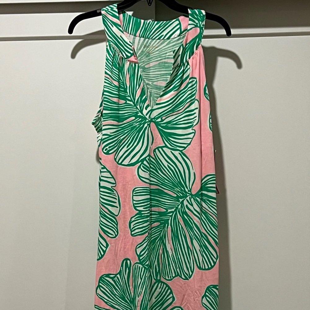 Lilly Pulitzer Ross dress.  Who let the fronds out.  XL.  NWT.